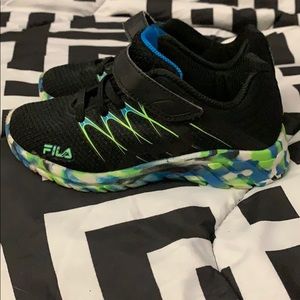 Fila boys sneakers worn once